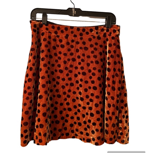 Madewell Velvet Circle Mini Skirt in Leopard Dot - Picture 3 of 4